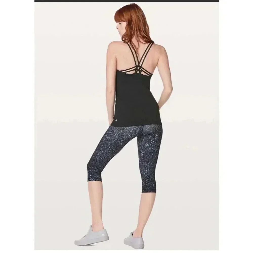 Lululemon Women's Black Create Your Calm Tank Top Size 6 Casual Summer‎